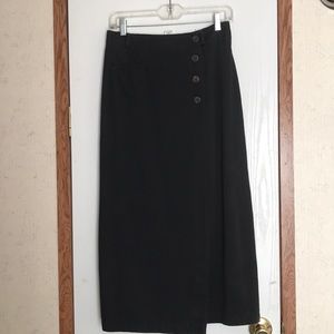 Coldwater Creek Wrap Around Skirt/Blk...sz8